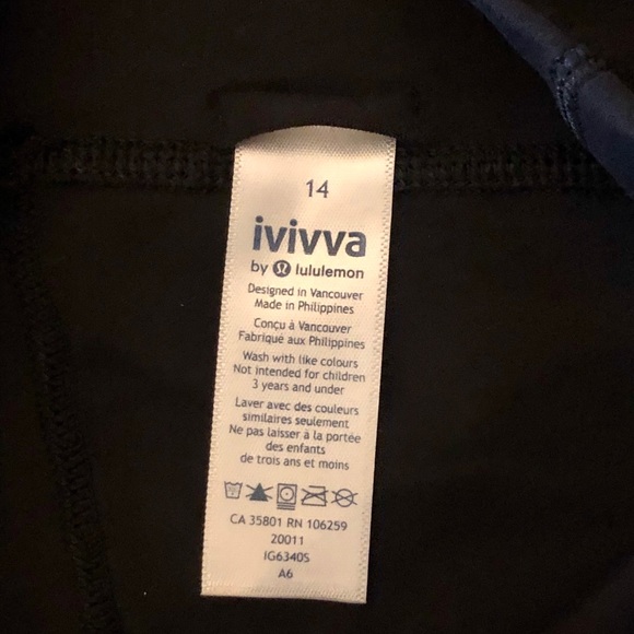 Black Ivivva by Lululemon Nulu Strong Spirit Pant - Picture 12 of 14